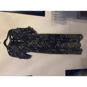 Floral Ruffle Sleeve Midi Dress by June & Hudson - SIze 1